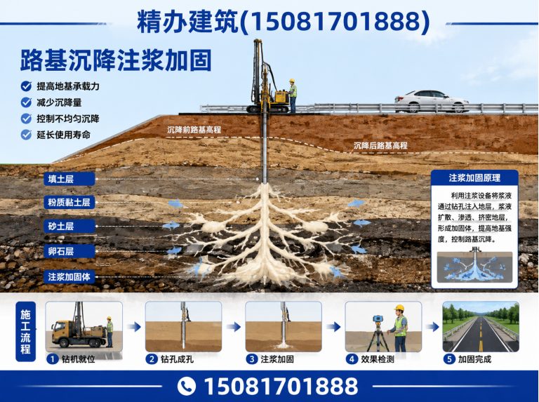 涉县回填土下沉注浆展示图